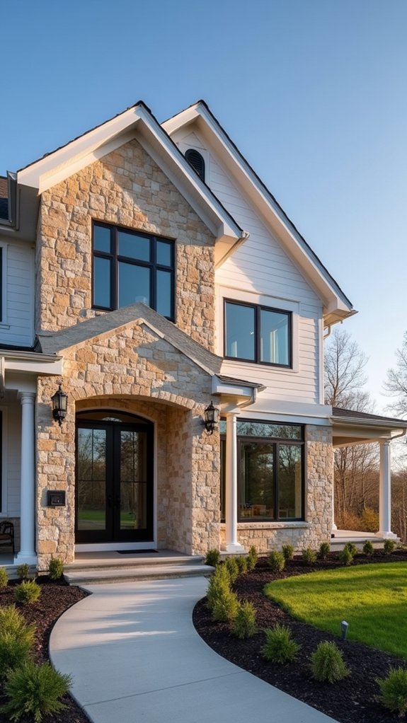 rustic charm with stone