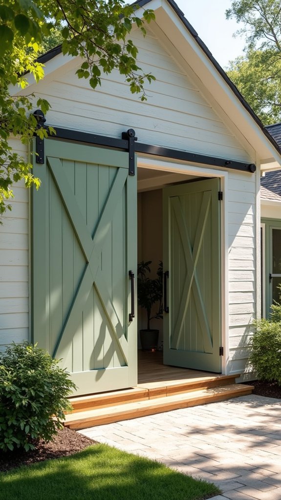rustic contemporary sliding doors