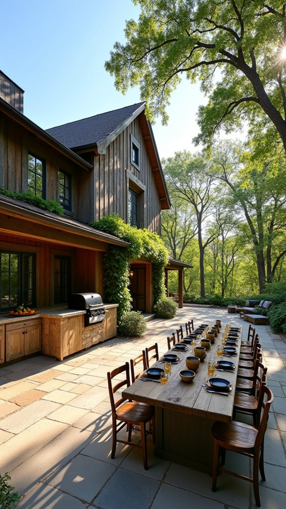 rustic dining area charm