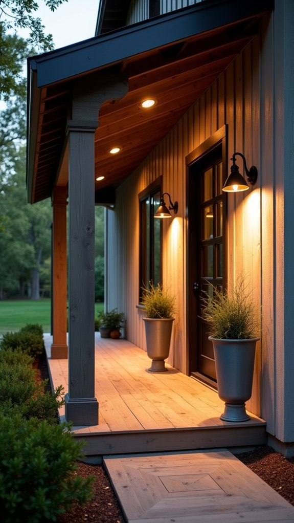 rustic galvanized metal lighting
