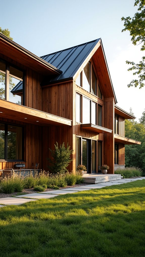 rustic modern wood design