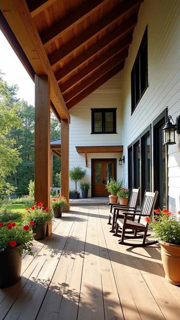 rustic open porch charm