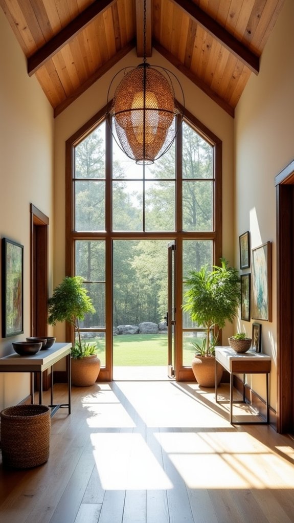 rustic statement light fixture
