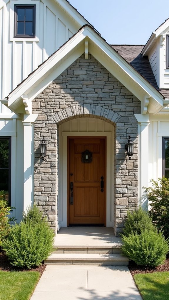 rustic stone enhances charm