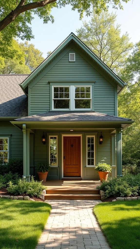sage green modern farmhouse accent