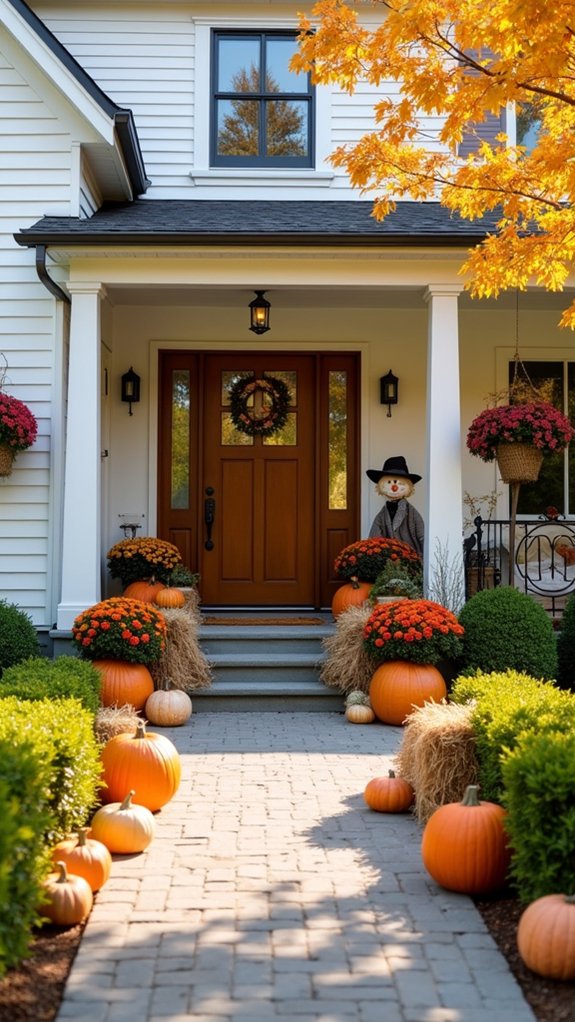 seasonal decor enhances curb appeal