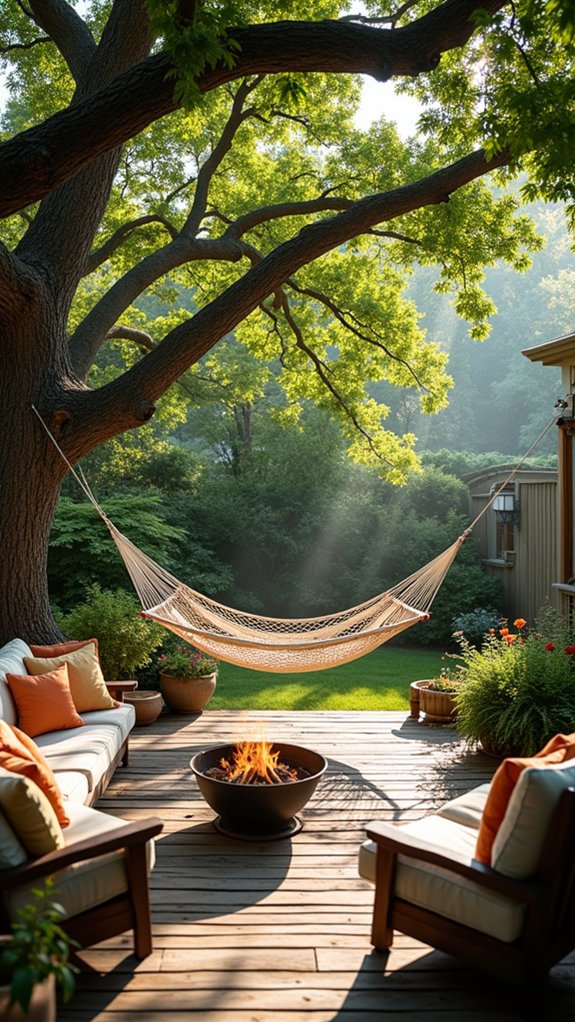 serene hammock reading retreat