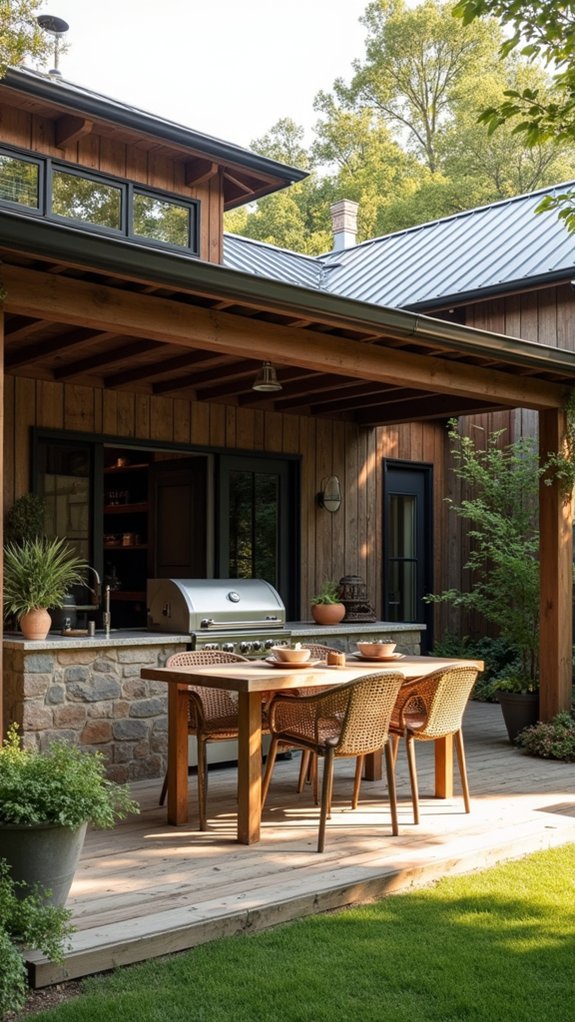 serene minimalist outdoor space