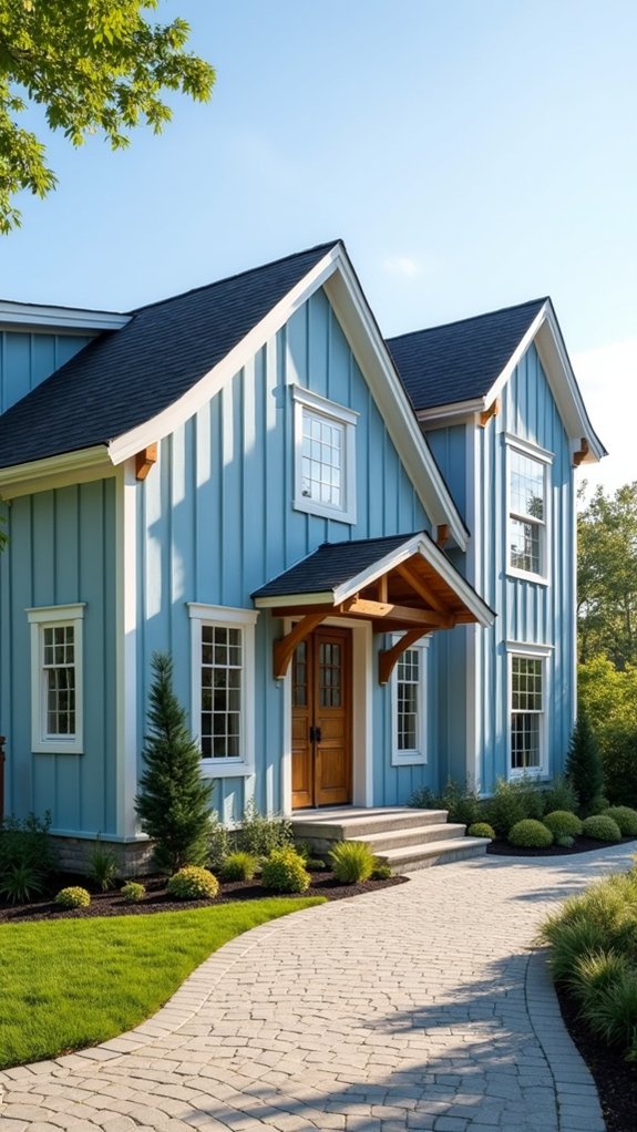 serene striking exterior combination