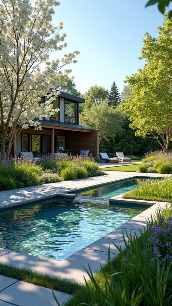 serene water feature retreat