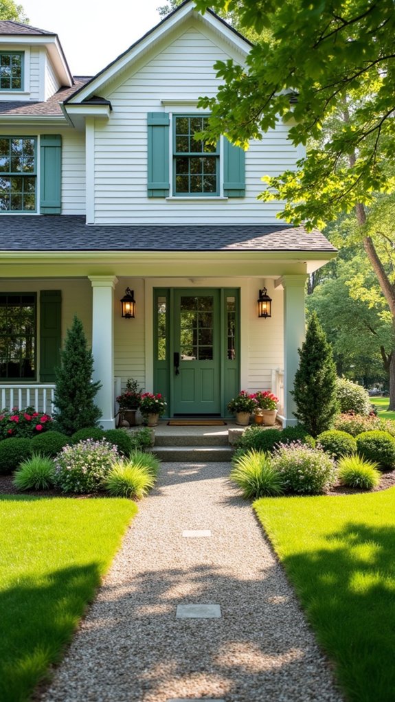 shuttered windows enhance charm