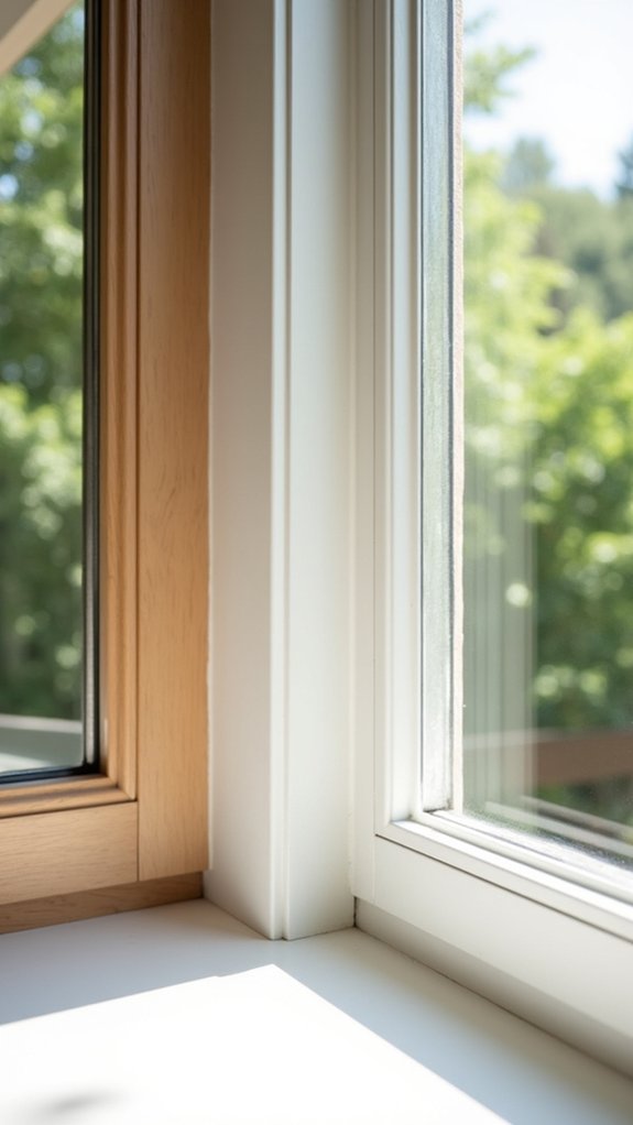 sleek minimalist window trim