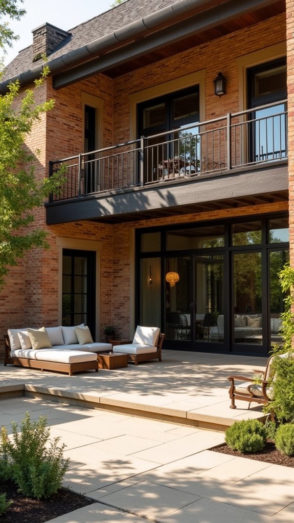 sleek modern outdoor living
