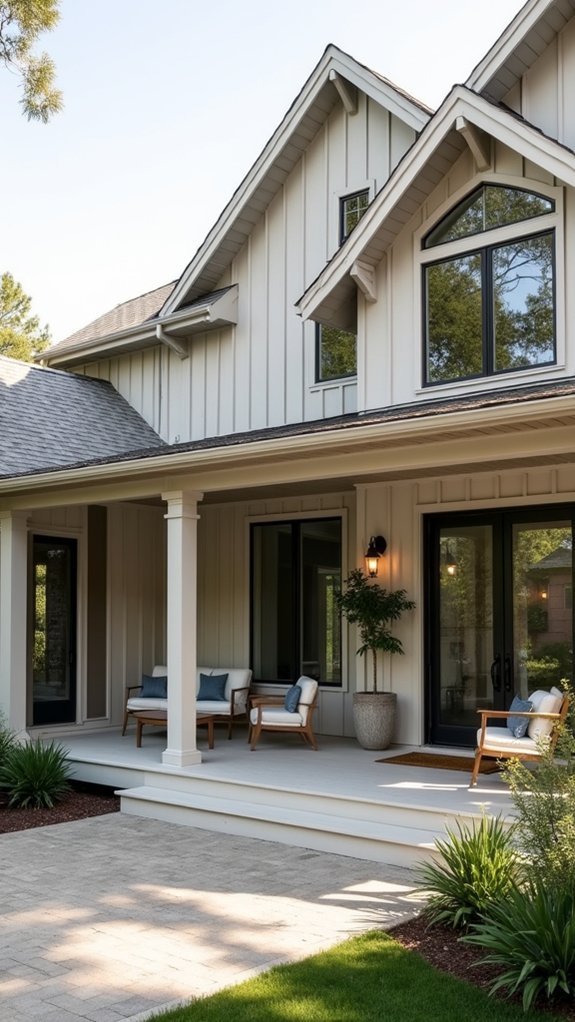 sophisticated greige exterior elegance