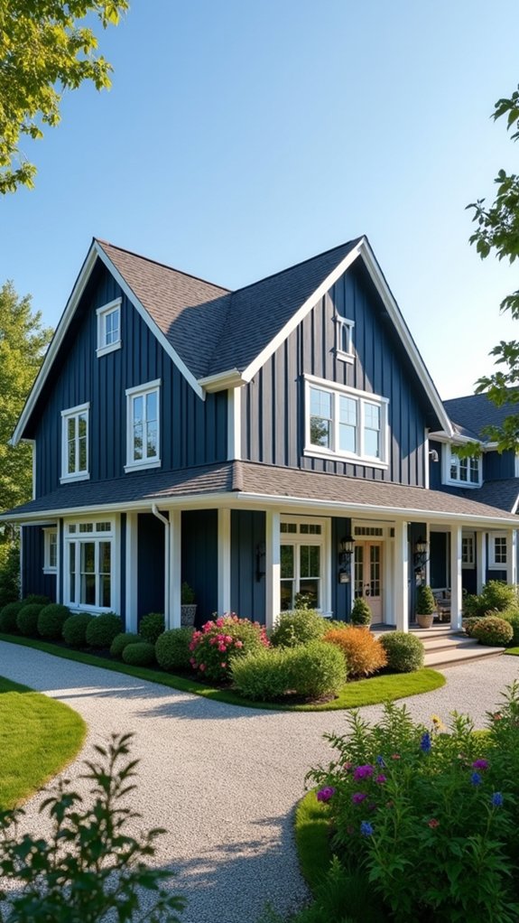 sophisticated slate blue ambiance