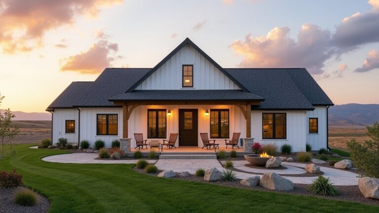 spacious modern farmhouse exteriors