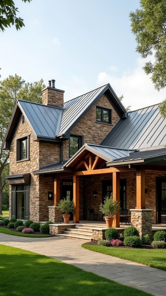 stone and metal elegance