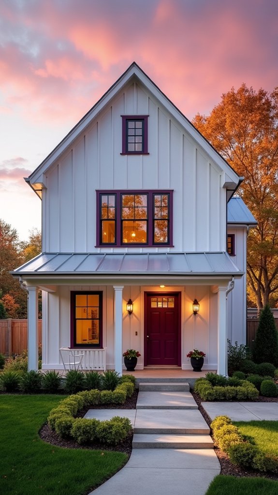 striking bold plum accent