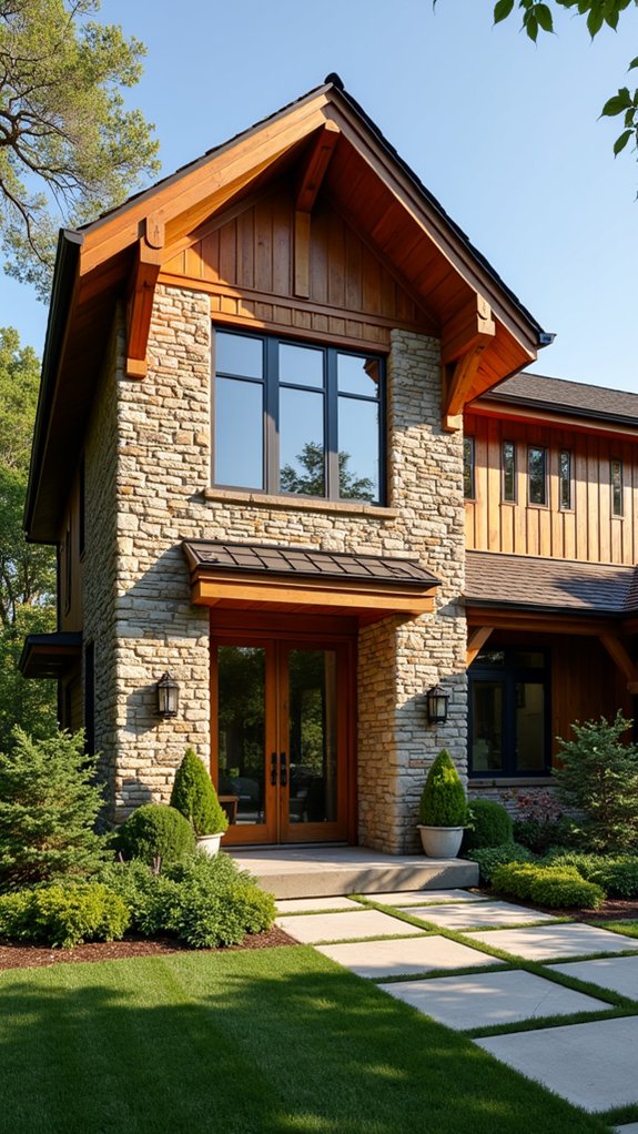 striking contemporary farmhouse design