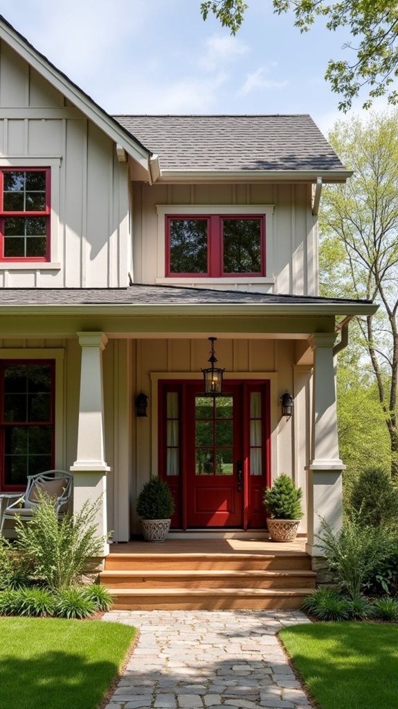 striking contrast inviting warmth