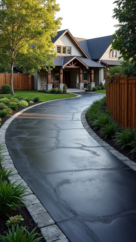 stylish modern farmhouse driveway