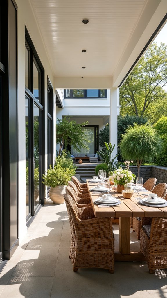 stylish outdoor comfort retreat