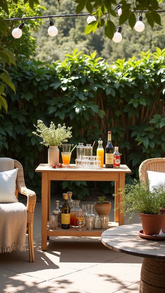 stylish outdoor entertaining centerpiece
