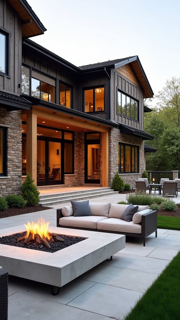 stylish outdoor living integration