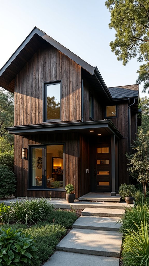 textured dark wood elegance