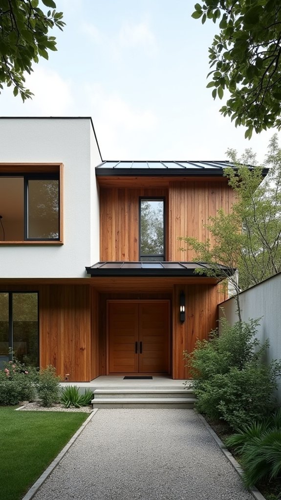 textured japandi farmhouse facades