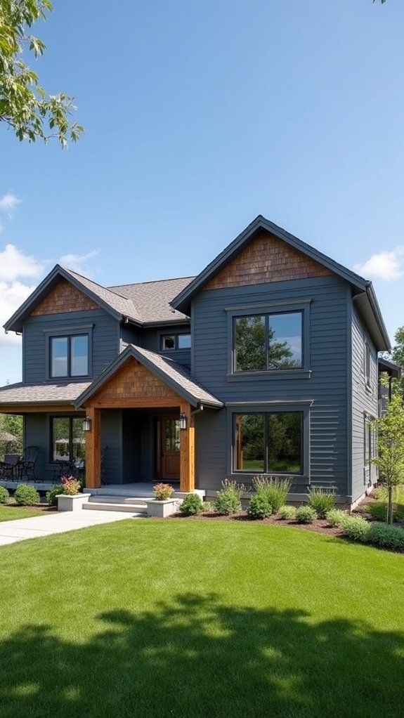 textured siding enhances aesthetics