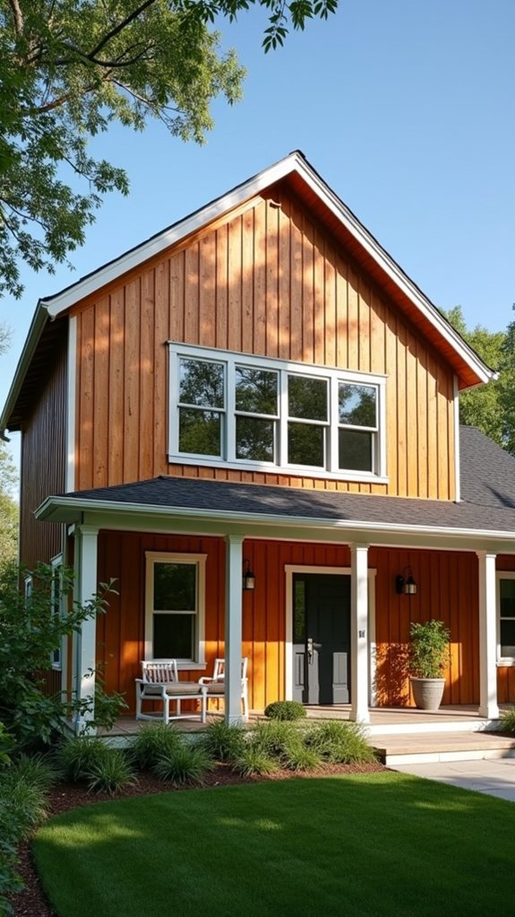 timeless painted cedar siding