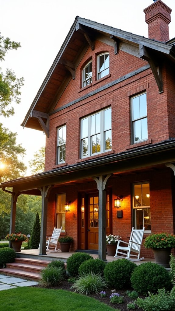 timeless rustic brick elegance