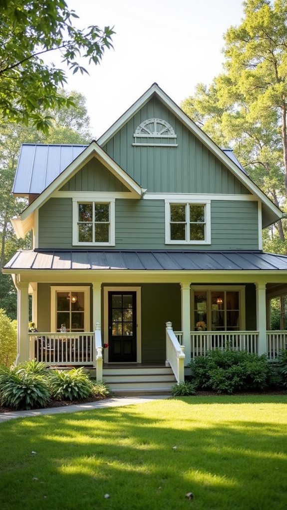 tranquil muted sage exterior
