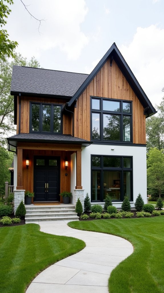 unique farmhouse architectural blend