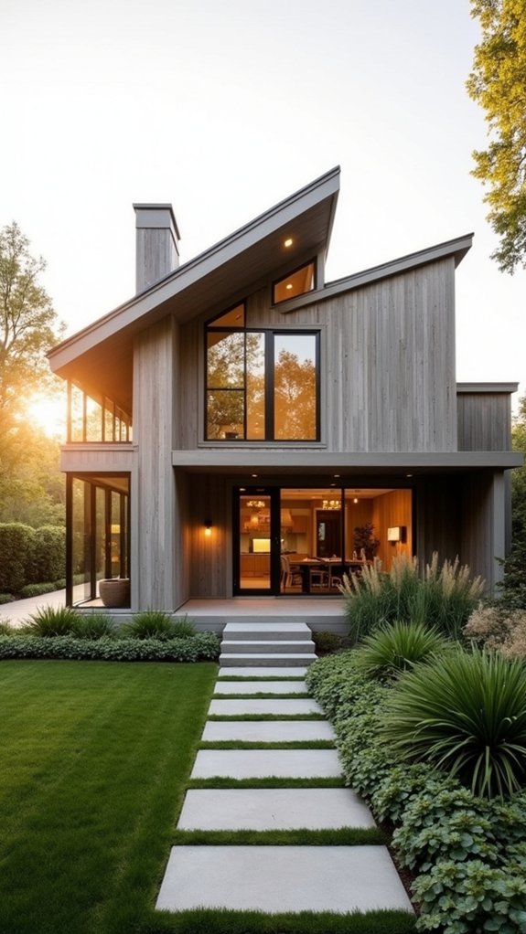 unique greige asymmetrical design