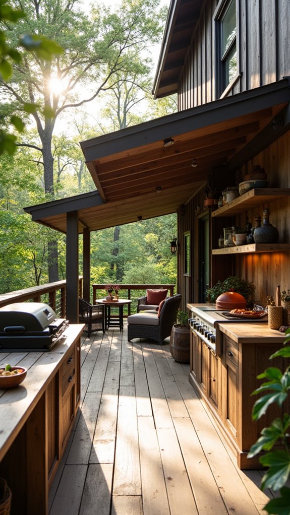 vintage outdoor kitchen charm