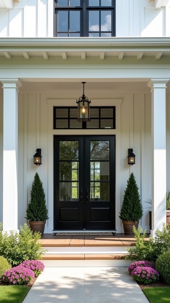 warm bold welcoming entryway