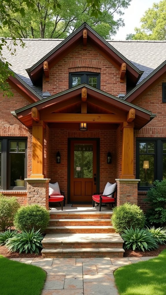 warm brick porch invitation