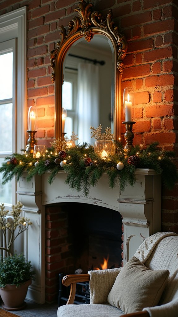 antique mirrors enhance vintage charm