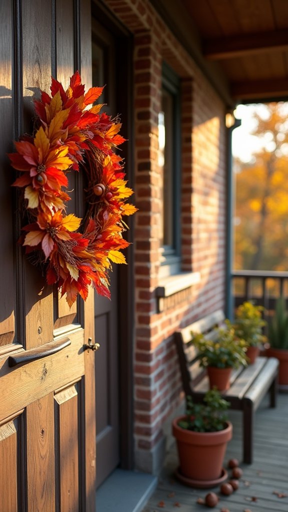 autumn nature wreath centerpiece