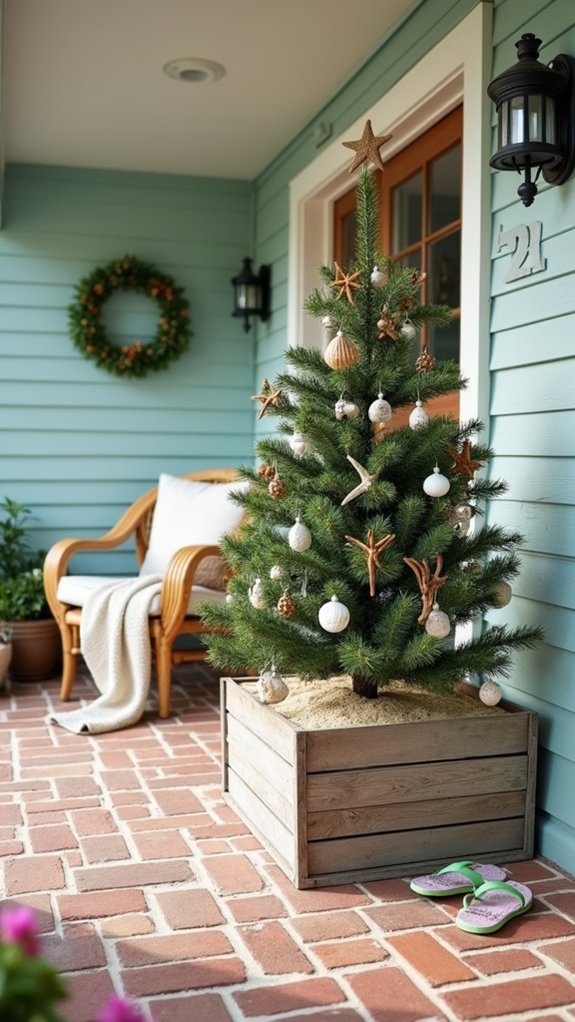 beach themed holiday decorations