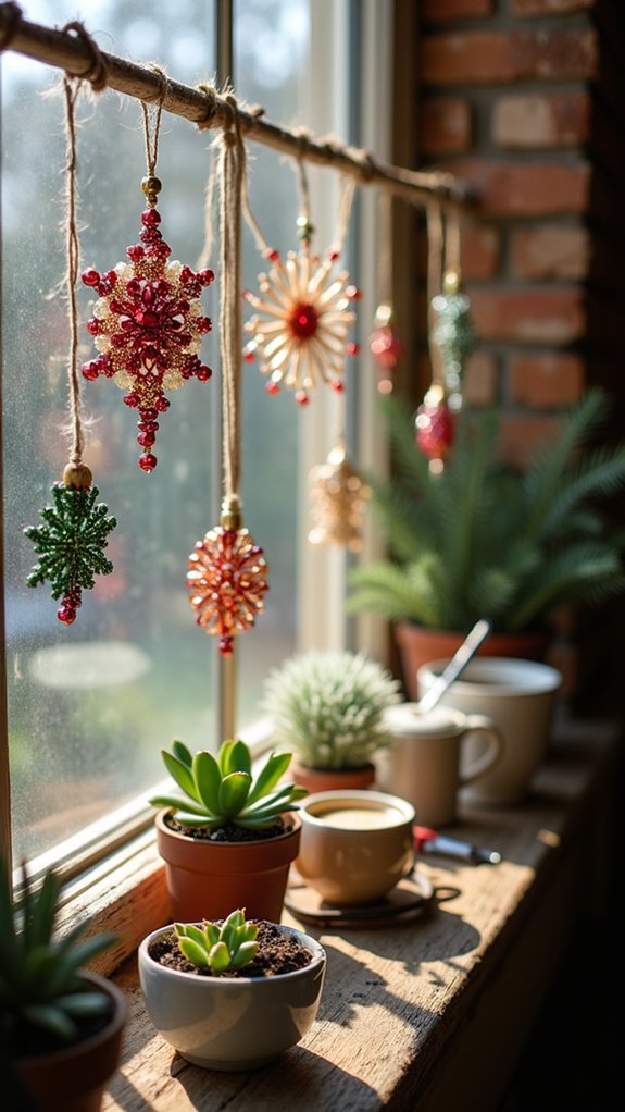 bead and wire ornaments
