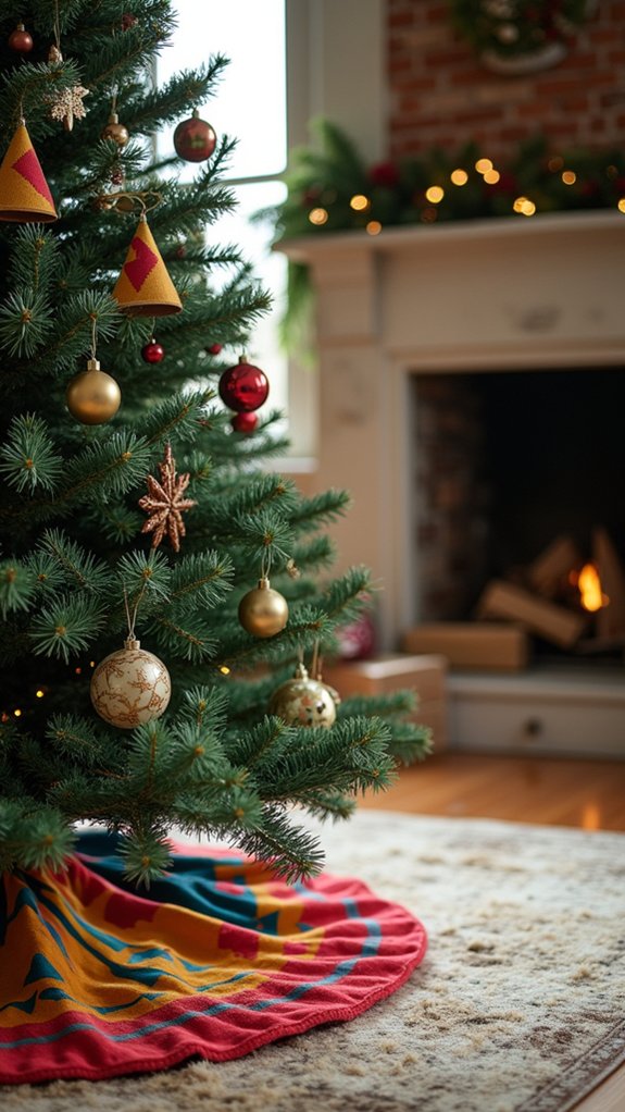 bold geometric holiday decor