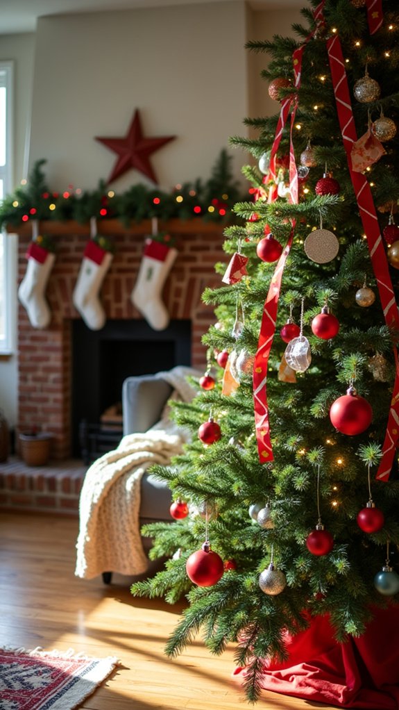 bold geometric ribbon decor