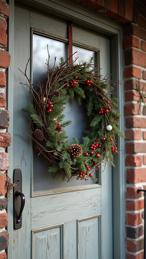 bold oversized twig wreath