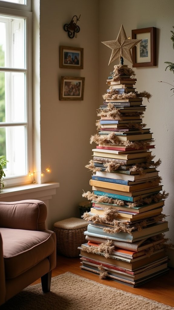 book shaped holiday decoration