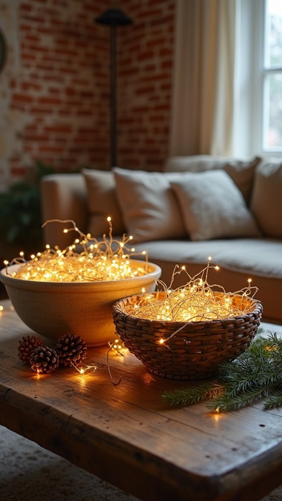 bowls filled with lights