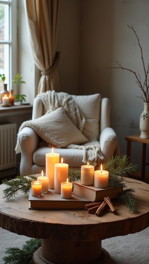 candle arrangements for ambiance