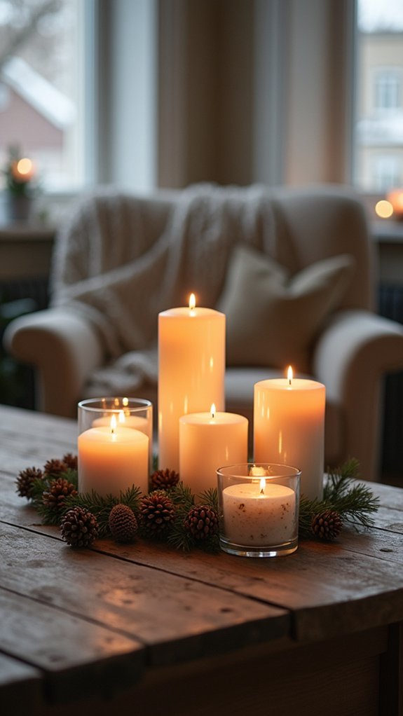 candle arrangements for ambiance